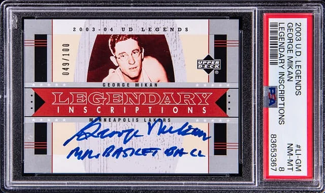 2003-04 Upper Deck Legends George Mikan Legendary Inscriptions #LJ-GM card image