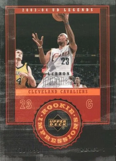 2003-04 Upper Deck Legends Lebron James #135 card image