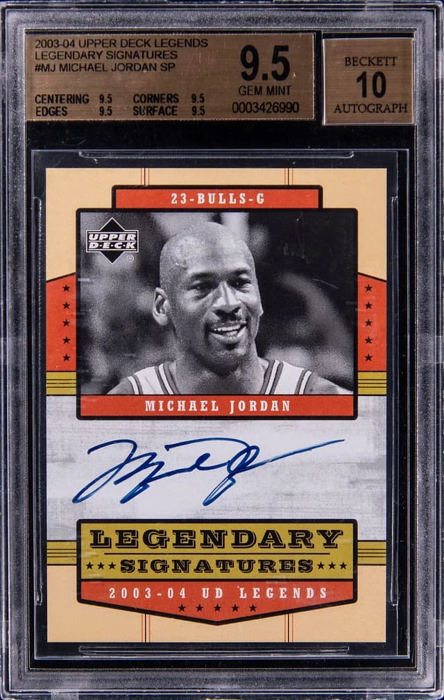 2003-04 Upper Deck Legends Michael Jordan Legendary Signatures #LS-MJ card image