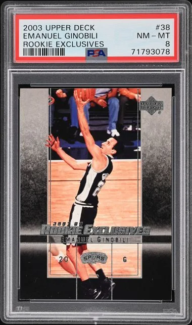 2003-04 Upper Deck Manu Ginobili Exclusives #38 card image