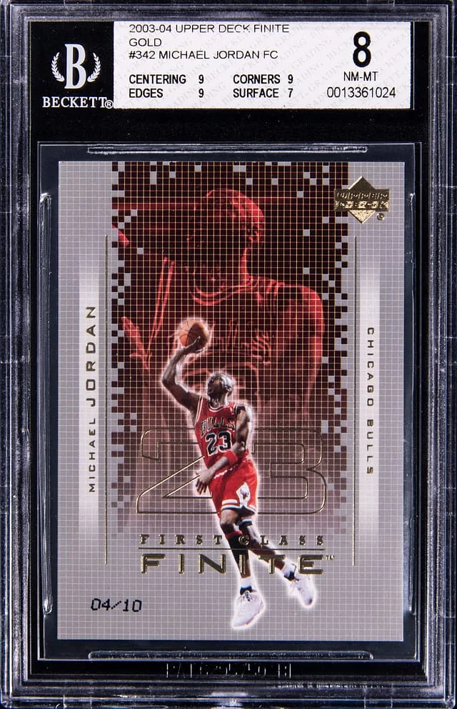 2003-04 Upper Deck Michael Jordan First Class Finite Gold #342 card image
