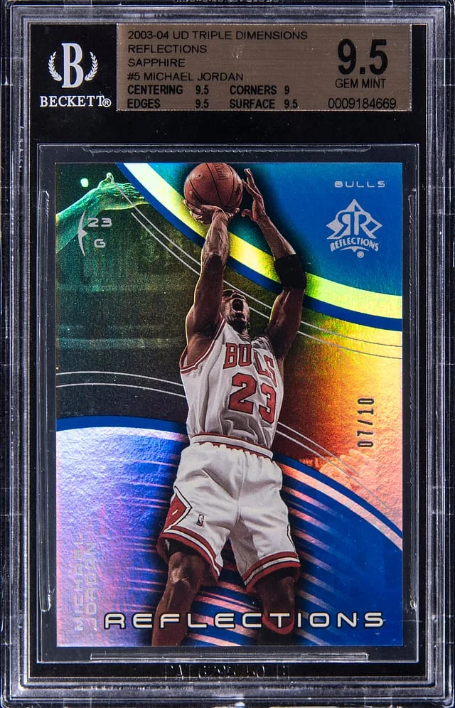 2003-04 Upper Deck Michael Jordan Triple Dimensions Reflections Ruby #5 card image