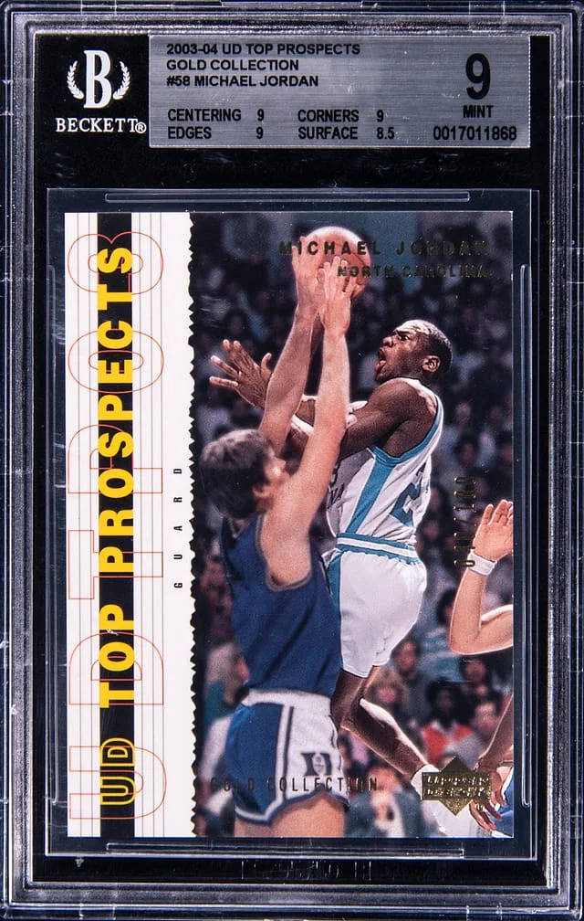 2003-04 Upper Deck Michael Jordan Top Prospects Gold Collection #58 card image