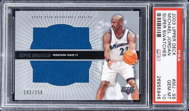 2003-04 Upper Deck Michael Jordan Super Swatches #MJ-SS card image
