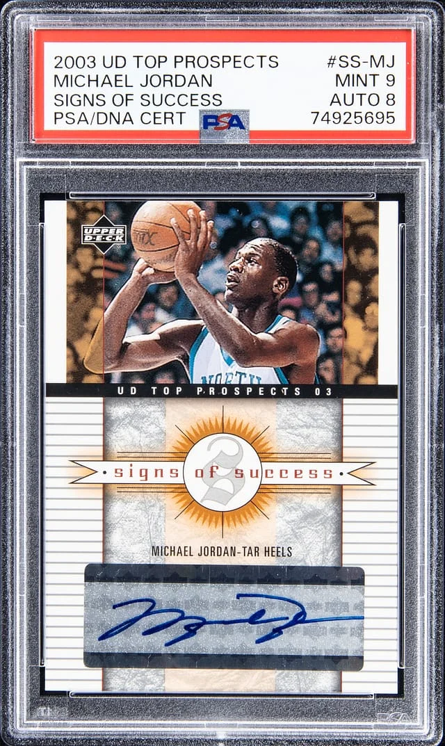 2003-04 Upper Deck Michael Jordan Top Prospects Signs Of Success #SS-MJ card image