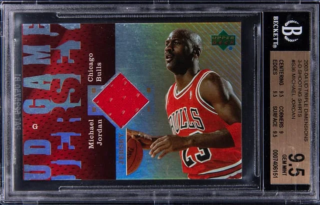 2003-04 Upper Deck Michael Jordan Triple Dimensions 3-D Shooting Shirts #UD-MJ card image