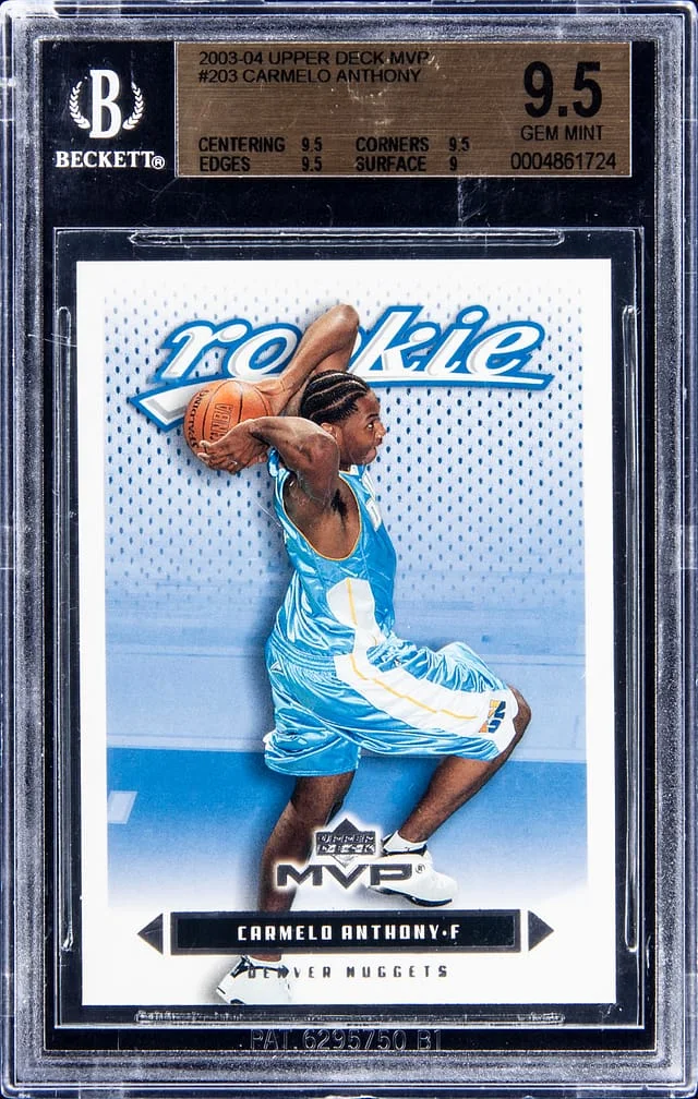 2003-04 Upper Deck MVP Carmelo Anthony #283 card image