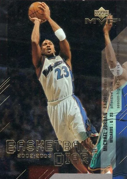 2003-04 Upper Deck MVP Michael Jordan Basketball Diary #BD2 card image
