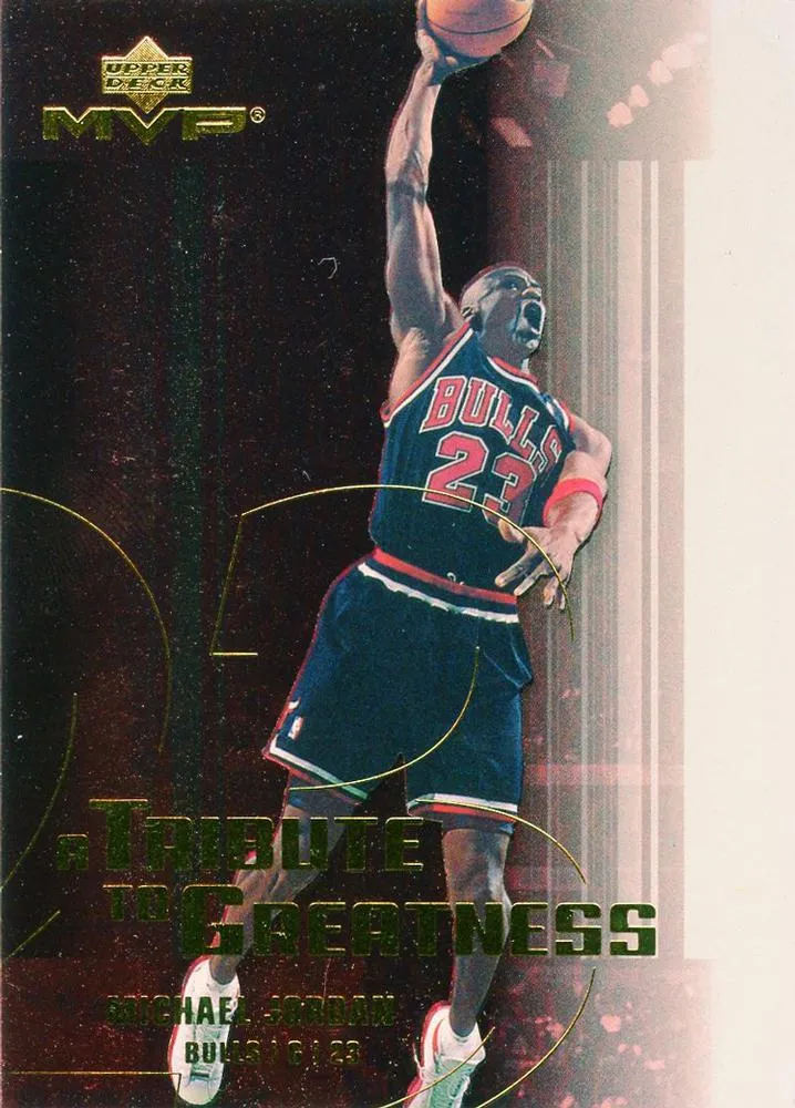 2003-04 Upper Deck MVP Michael Jordan A Tribute to Greatness #MJ5 card image