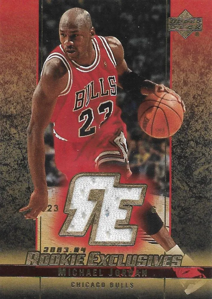 2003-04 Upper Deck Rookie Exclusives Michael Jordan Jerseys #J60 card image