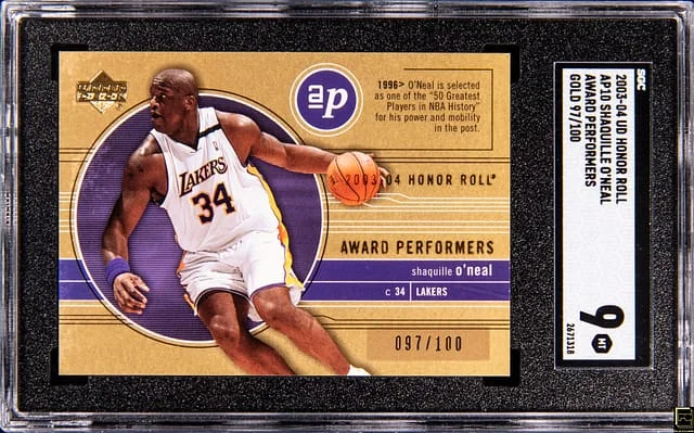 2003-04 Upper Deck Shaquille O'Neal Honor Roll Award Performers Gold #AP10 card image