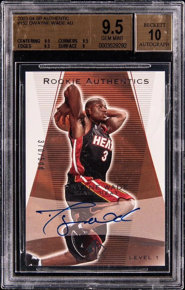 2003-04 Upper Deck SP Authentic Dwayne Wade Authentics #152 card image