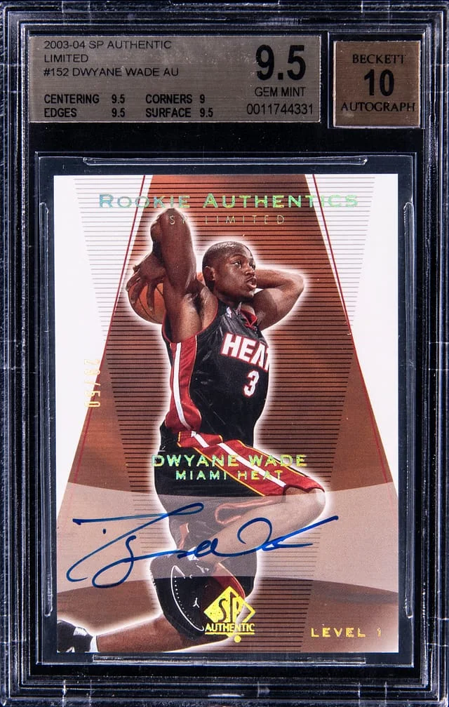 2003-04 Upper Deck SP Authentic Dwyane Wade Autograph SP Limited #152 card image