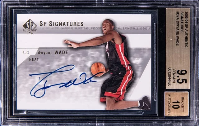 2003-04 Upper Deck SP Authentic Dwyane Wade Signatures #DYA card image