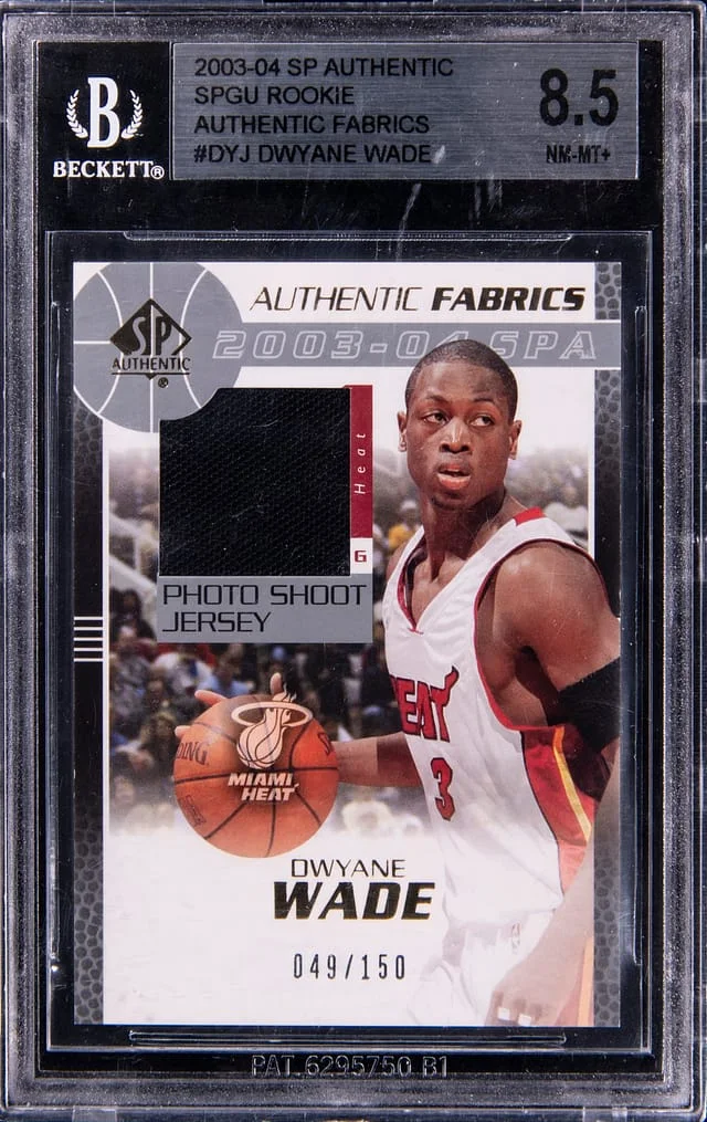 2003-04 Upper Deck SP Authentic Dwyane Wade Fabrics #DYJ card image