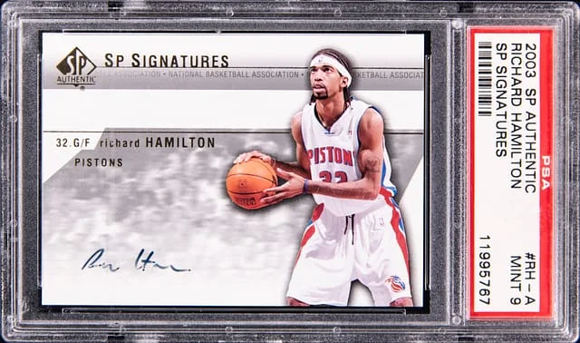 2003-04 Upper Deck SP Authentic Football Richard Hamilton SP Signatures #RH-A card image