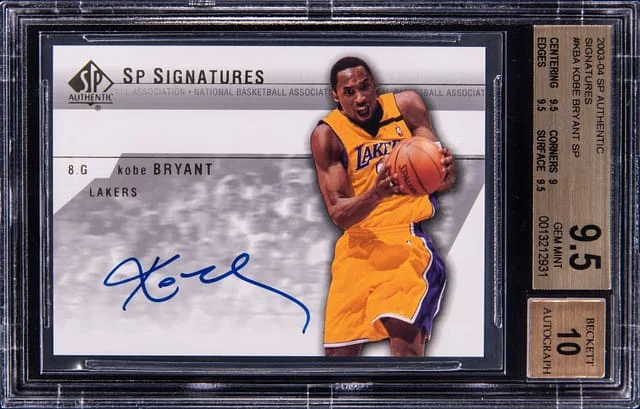2003-04 Upper Deck SP Authentic Kobe Bryant Signatures SP #KB-A card image