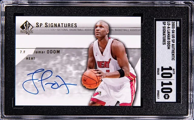 2003-04 Upper Deck SP Authentic Lamar Odom SP Signatures #LO-A card image