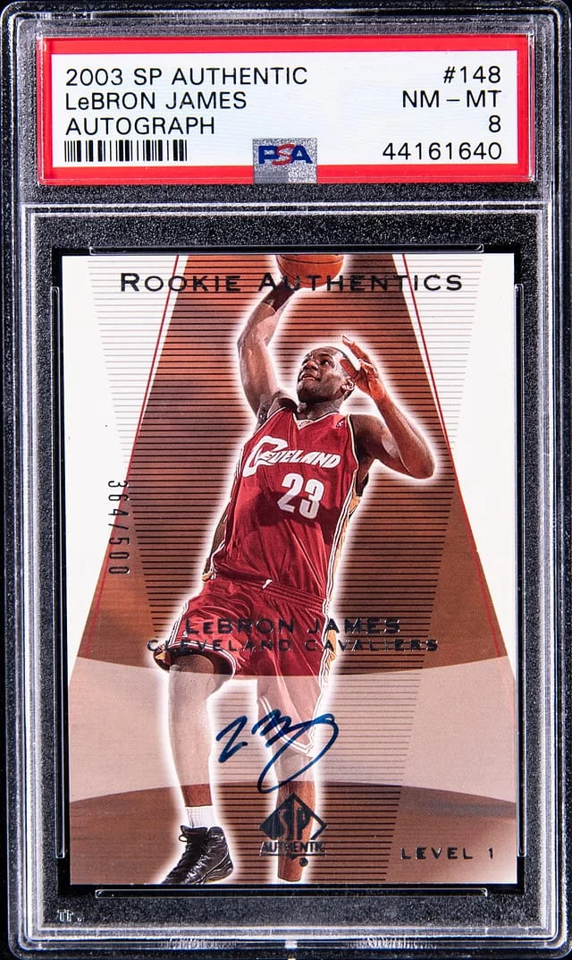 2003-04 Upper Deck SP Authentic LeBron James Autograph #148 card image