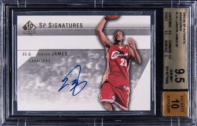 2003-04 Upper Deck SP Authentic LeBron James Signatures SP #LJ-A card image