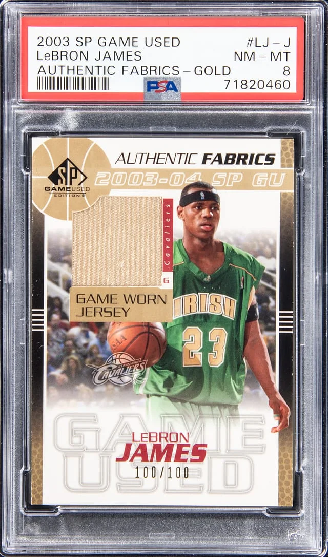 2003-04 Upper Deck SP Authentic LeBron James Authentic Fabrics #LJ-J card image