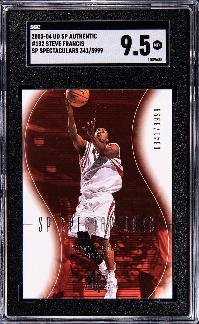 2003-04 Upper Deck SP Authentic Steve Francis SP Spectaculars #132 card image