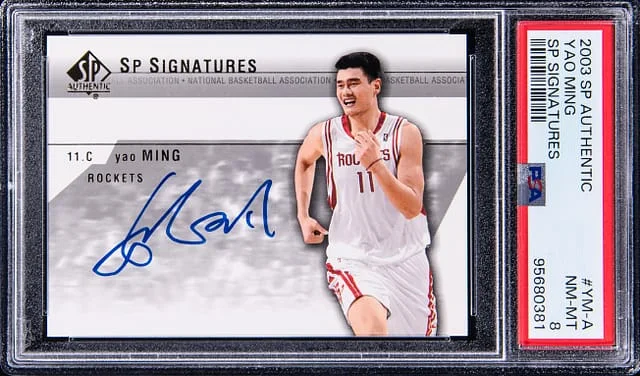 2003-04 Upper Deck SP Authentic Yao Ming SP Signatures #YM-A card image