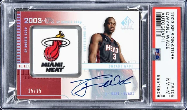 2003-04 Upper Deck SP Dwyane Wade Signature #A105 card image
