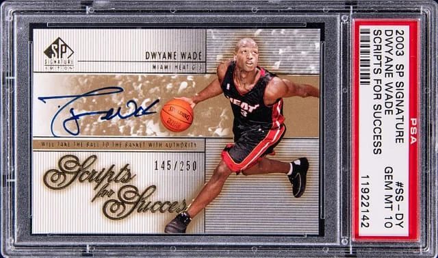 2003-04 Upper Deck SP Dwyane Wade Signature Scripys of Success #SS-DY card image