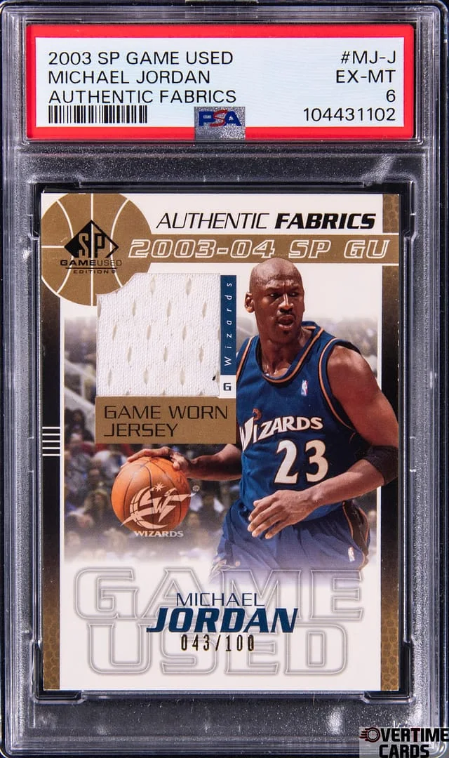 2003-04 Upper Deck SP Game Used Michael Jordan Game-Used Authentic Fabrics #MJ-J card image