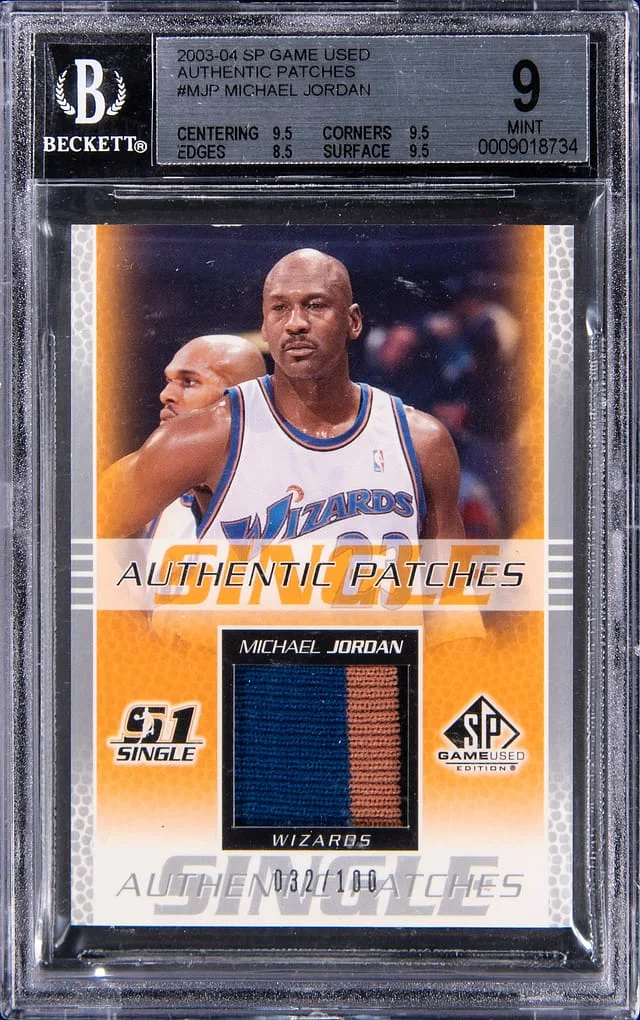 2003-04 Upper Deck SP Game Used Michael Jordan Authentic Patches #MJ-P card image