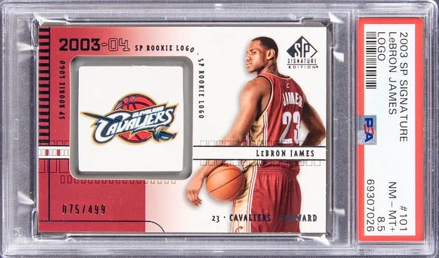 2003-04 Upper Deck SP LeBron James Signature Logo #101 card image