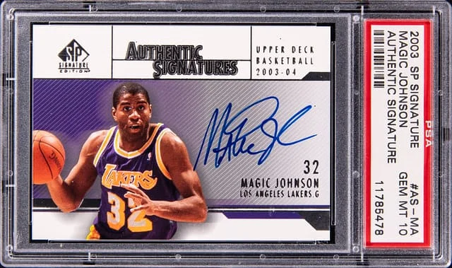 2003-04 Upper Deck SP MAgic Johnson Signature Authentic Signature #AS-MA card image