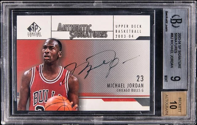 2003-04 Upper Deck SP Michael Jordan Signature Signatures #AS-MJ card image