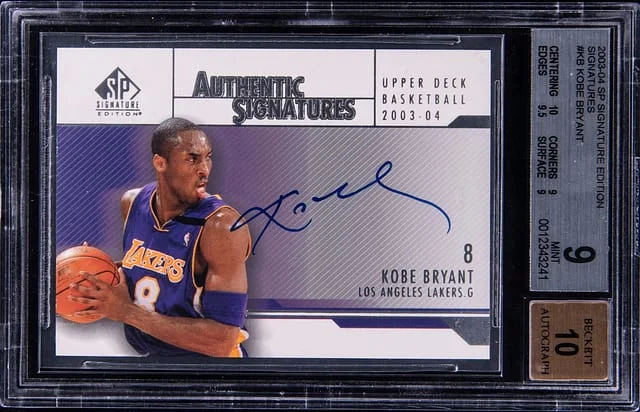 2003-04 Upper Deck SP Signature Edition Kobe Bryant Signatures Gold #AS-KB card image