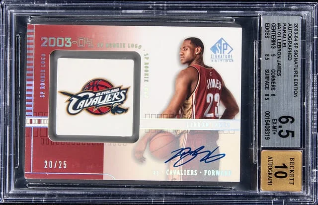 2003-04 Upper Deck SP Signature Edition LeBron James Autographed Logo #A101 card image