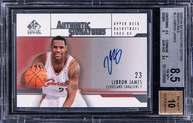 2003-04 Upper Deck SP Signature Edition LeBron James Authentic Signatures #AS-LJ card image