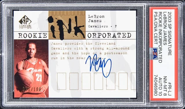 2003-04 Upper Deck SP Signature Edition LeBron James Inkorporated #RI-LJ card image