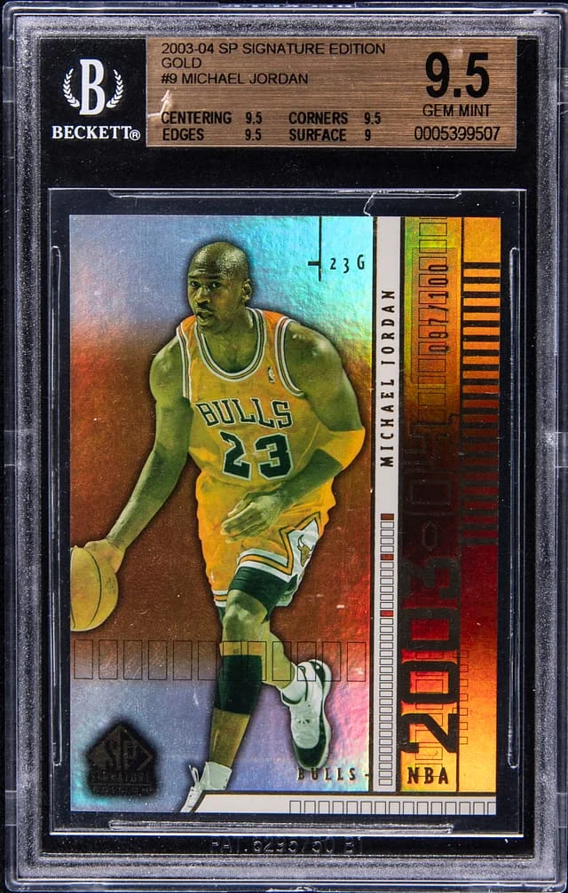 2003-04 Upper Deck SP Signature Edition Michael Jordan Gold #9 card image
