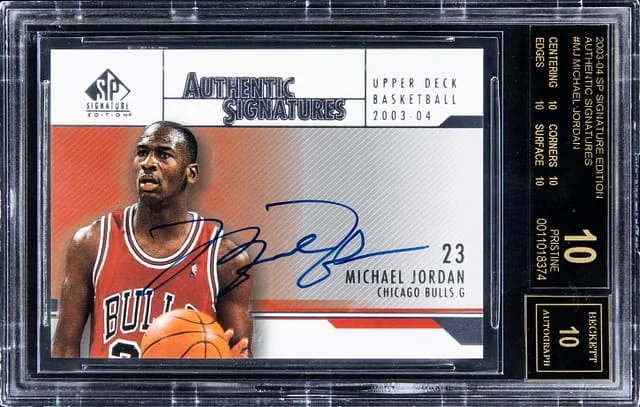 2003-04 Upper Deck SP Signature Edition Michael Jordan Authentic Signatures #AS-MJ card image