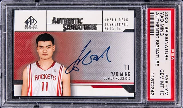 2003-04 Upper Deck SP Yao Ming Signature Authentic Signature #AS-YM card image