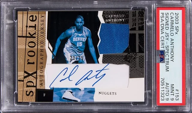 2003-04 Upper Deck SPx Carmelo Anthony #153 card image