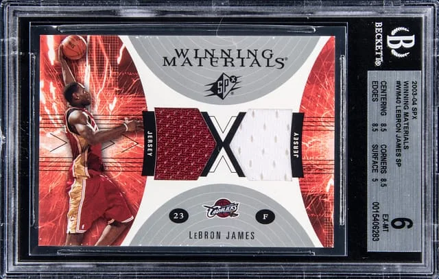 2003-04 Upper Deck SPx LeBron James Winning Materials #WM40 card image