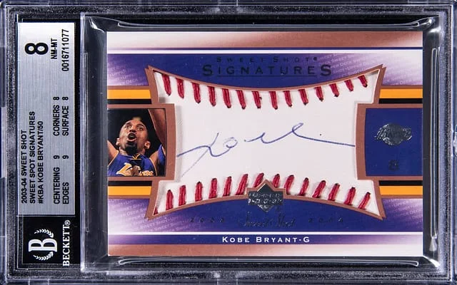 2003-04 Upper Deck Sweet Shot Kobe Bryant Sweet Spot Signatures #KB-A card image