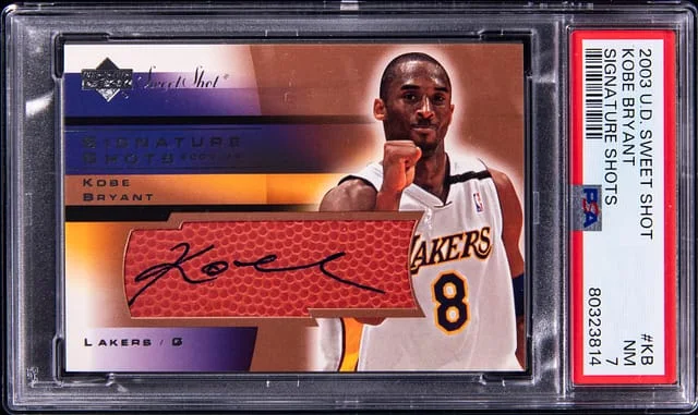 2003-04 Upper Deck Sweet Shot Kobe Bryant Signature Shots #KB card image