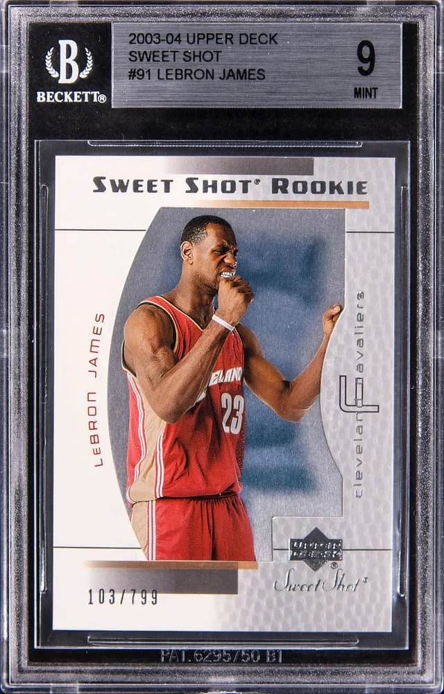 2003-04 Upper Deck Sweet Shot LeBron James (103/799) #91 card image