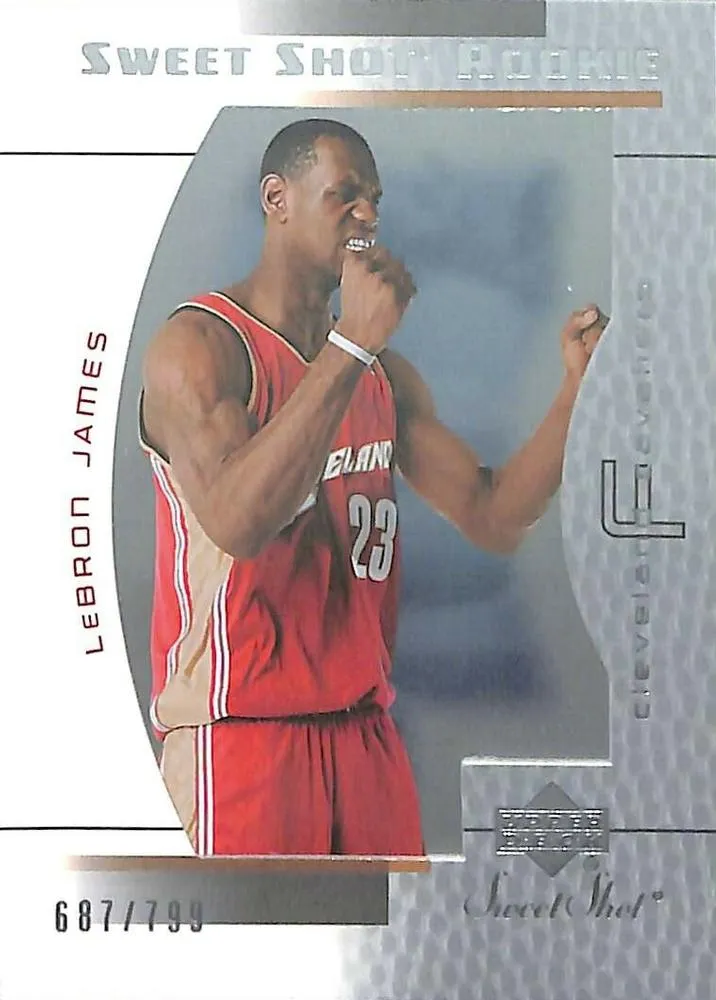 2003-04 Upper Deck Sweet Shot Lebron James #91 card image