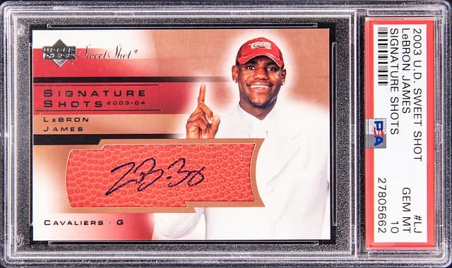 2003-04 Upper Deck Sweet Shot LeBron James Signature Shots #LJ card image