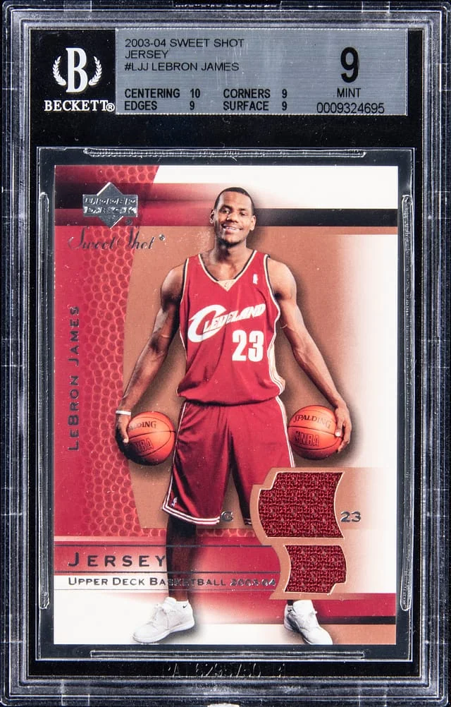 2003-04 Upper Deck Sweet Shot LeBron James #LJJ card image
