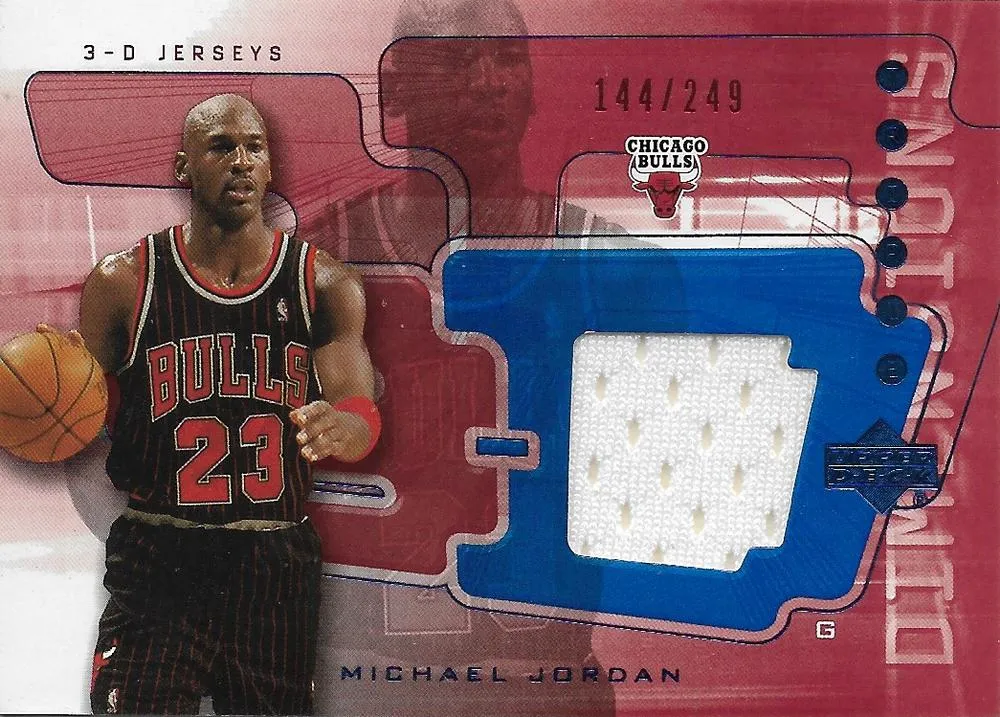 2003-04 Upper Deck Triple Dimensions Michael Jordan 3-D Jerseys #3DJ36 card image